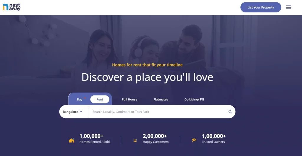 NestAway is one of the top real estate tech startups
