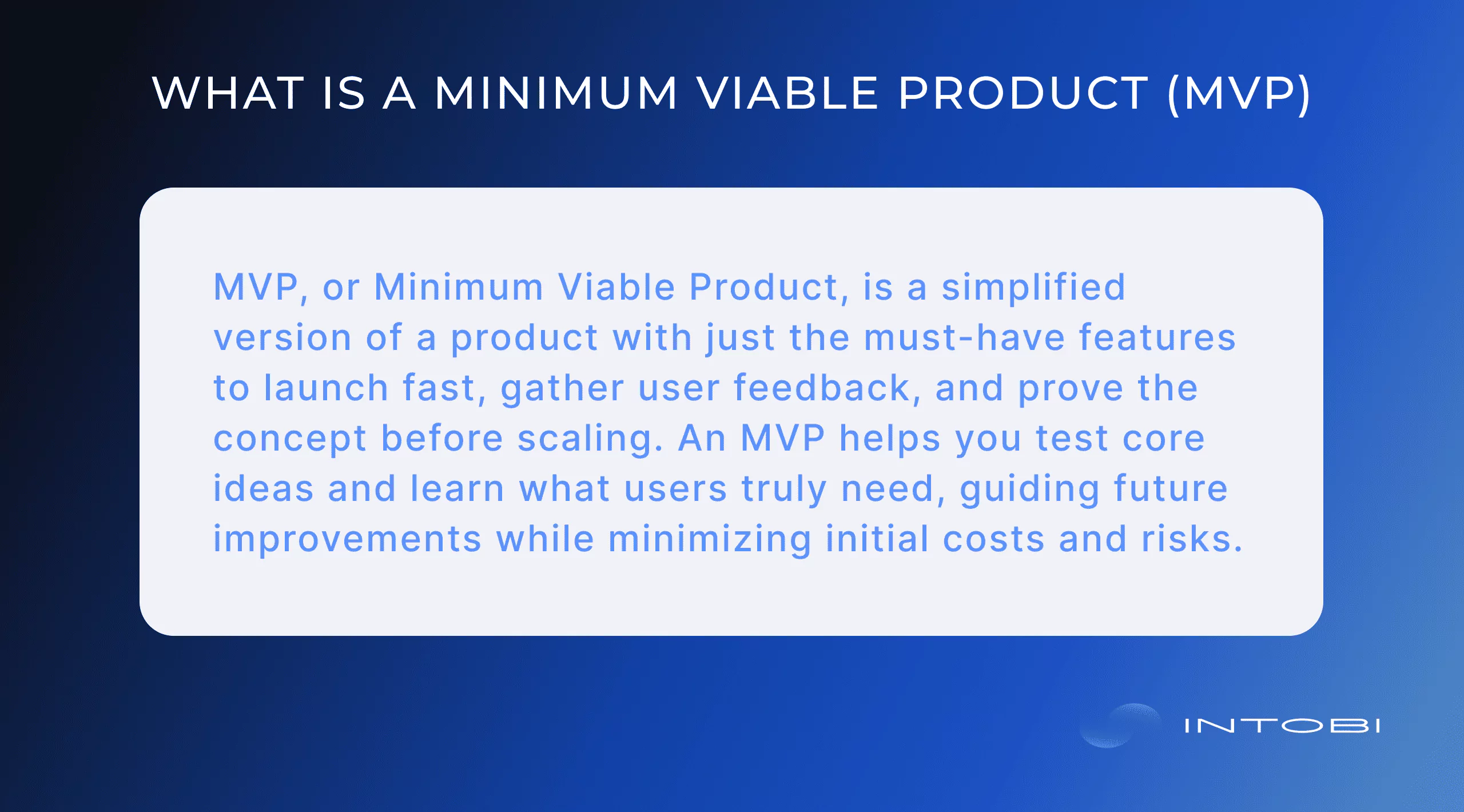 MVP What is a minimum viable product (MVP)