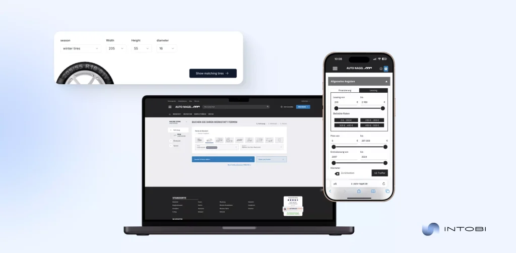 Auto Nagel project for automative industry developed by Intobi company