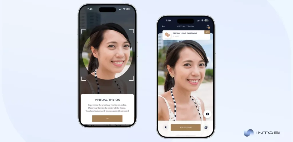 High-quality ecommerce app created by Intobi