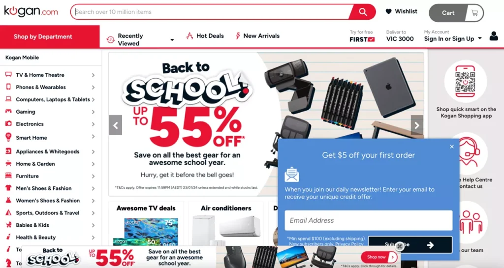  Kogan is among the top online marketplaces Australia