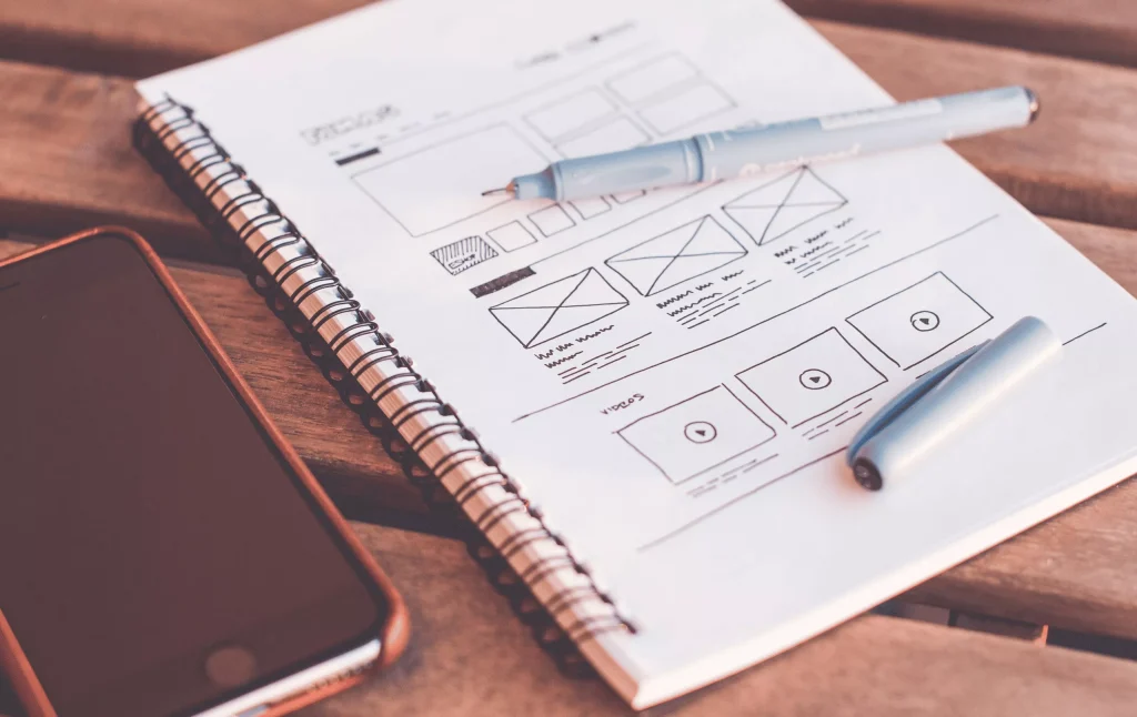 MVP prototype wireframe sketch