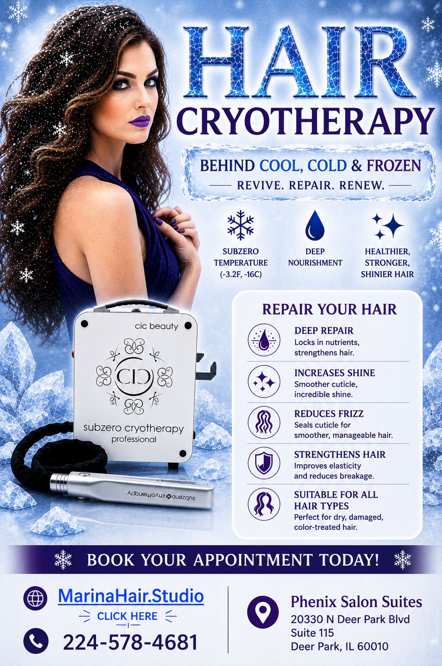 Marina Hair Studio flyer 3