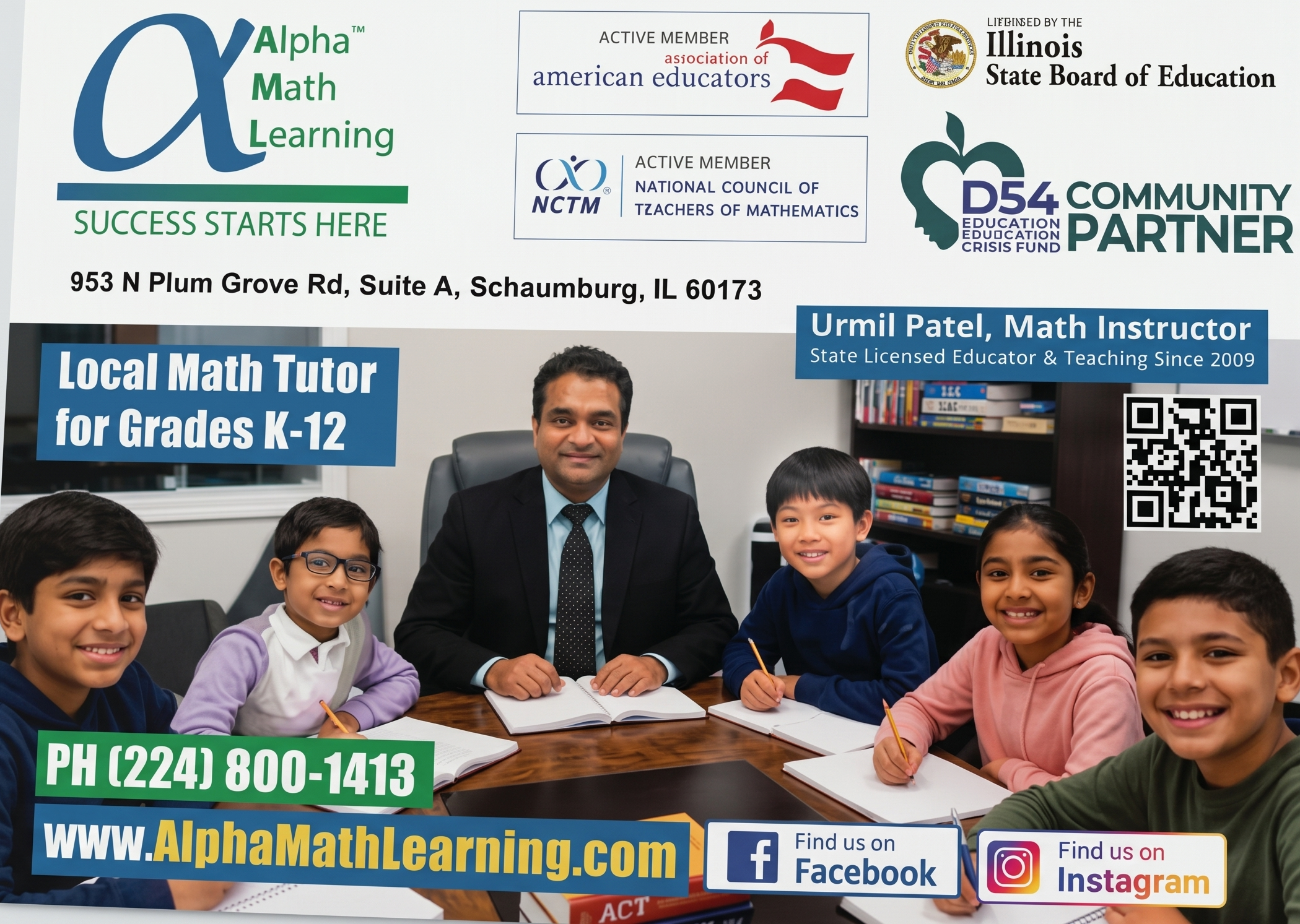 Alpha Math Learning flyer 1