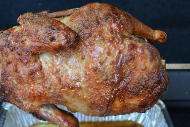 Rotisserie duck