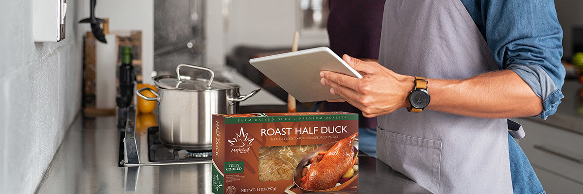 Cooking duck banner