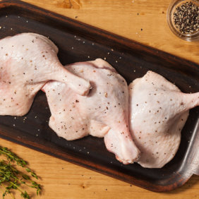Preparing duck legs