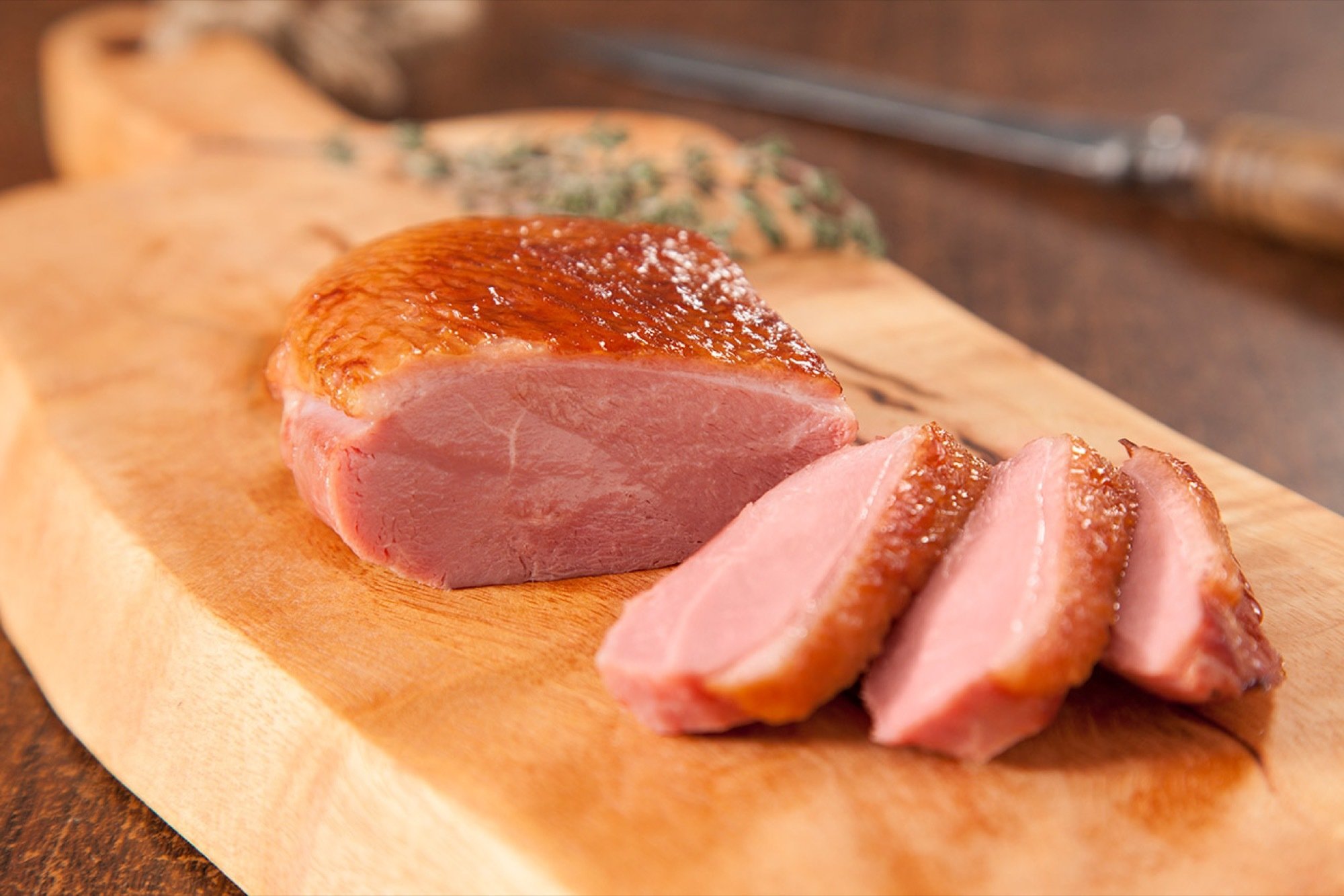 Smoked duck breast sliced 1