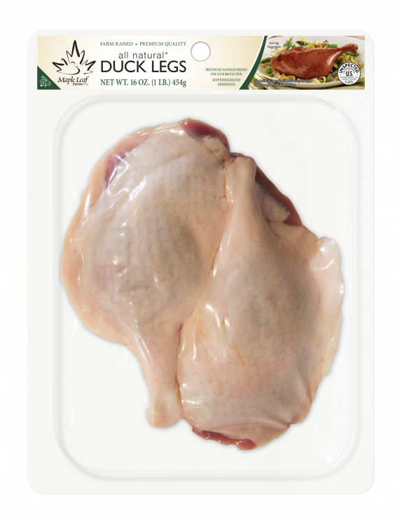 Retail frozen duck leg