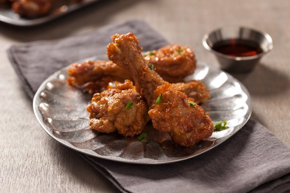 Duck wings with honey siracha