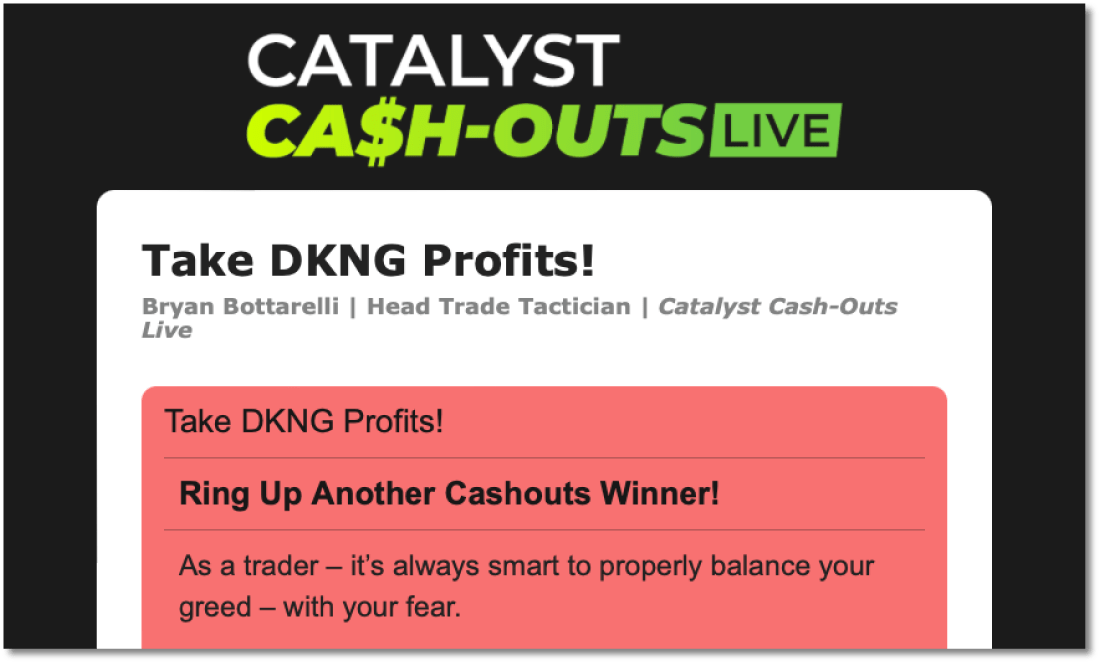 DraftKings trade alert