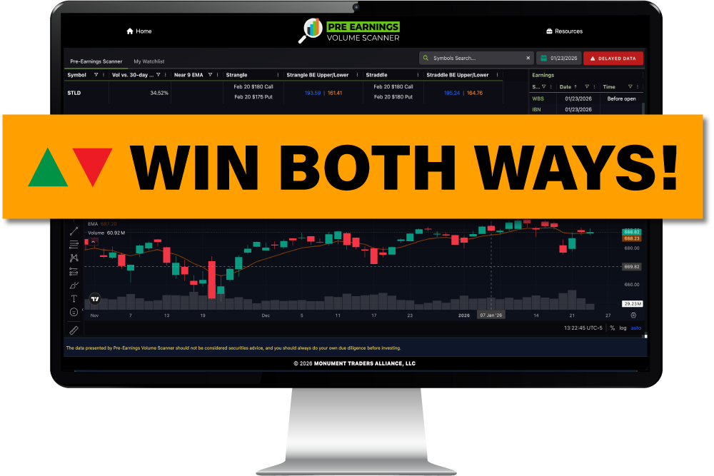 Pre-Earnings Volume Scanner