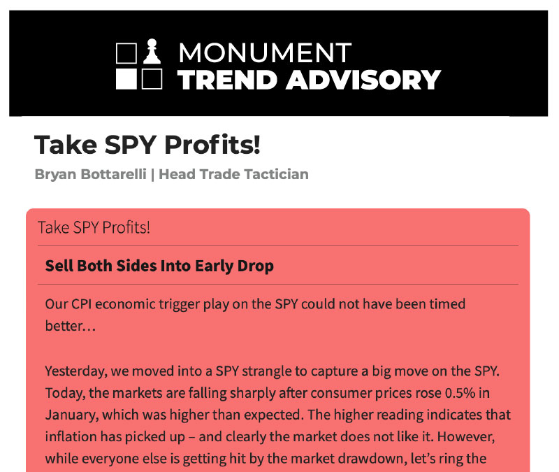 SPY alert