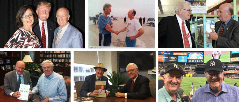 Images of Dr. Skousen with different famous people