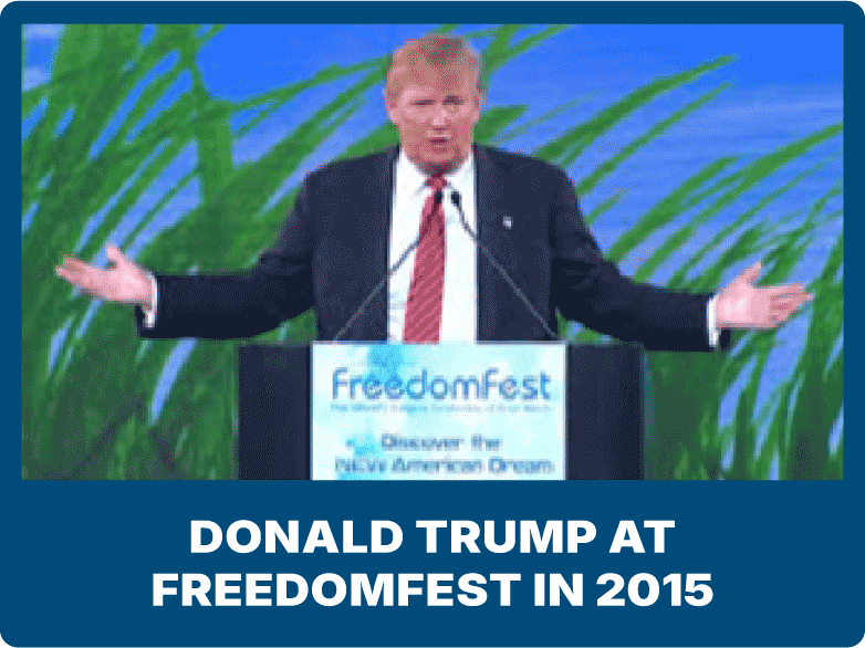 Donald Trump Speaking at FreemdomFest in 2015
