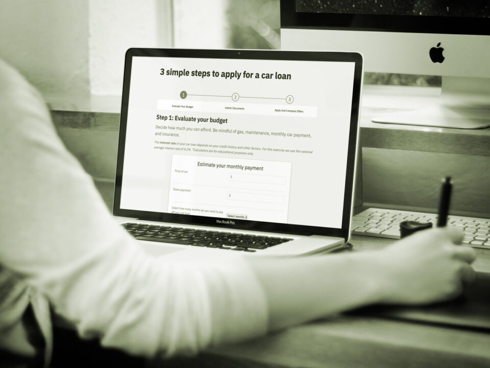 Car buying module