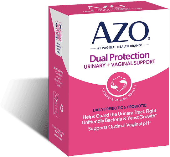 AZO® Dual Protection packaging.