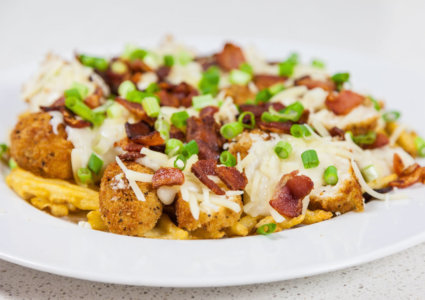 Sandras chicken waffle fry poutine recipe