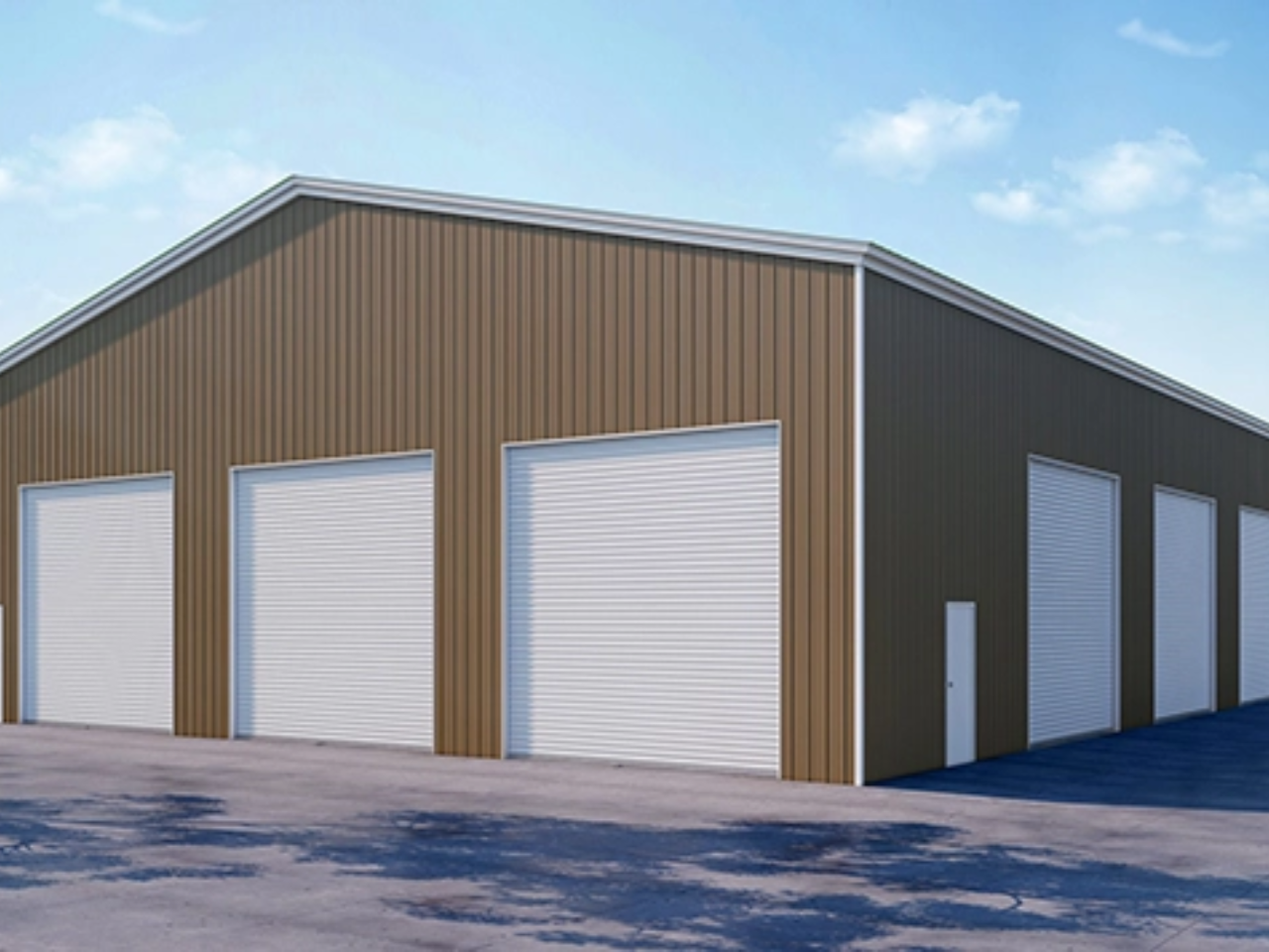 Metal commercial storage facility in Southern Indiana.