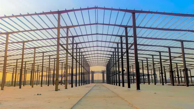 Pre-engineered building framing completed with Butler materials.