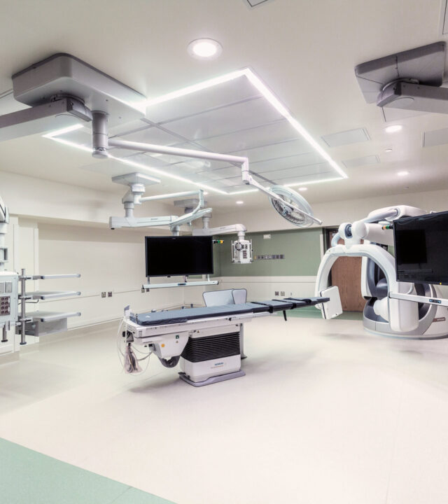 Imaging room built in healthcare facility by Seufert Construction in Southern Indiana.