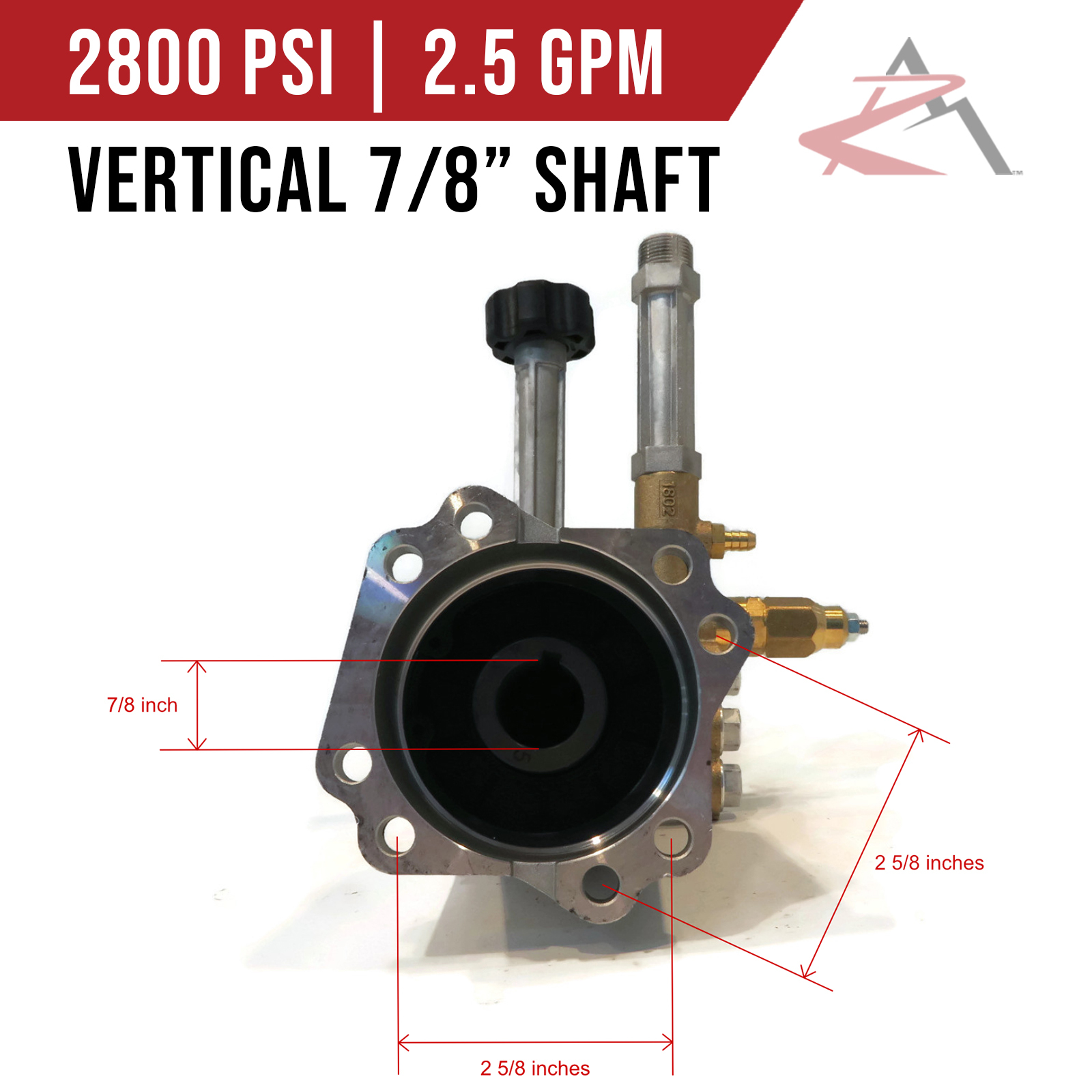 Replace Parts 7 8 Shaft 2800 PSI Vertical Pressure Replace Parts 7 8 Shaft 2800 PSI Vertical Pressure