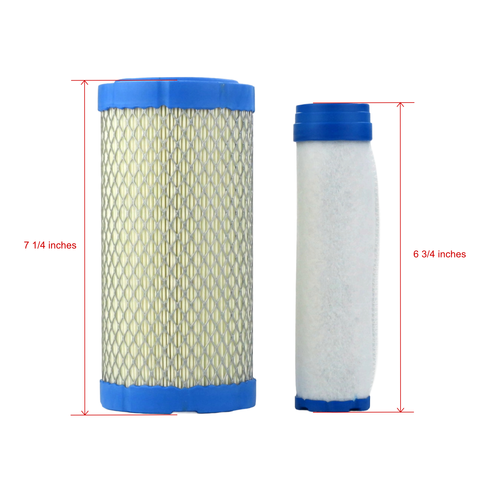 EPR 4-Pack Air Filter Kit - Replacement For Kawasaki & Kohler Lawn Mower Engines