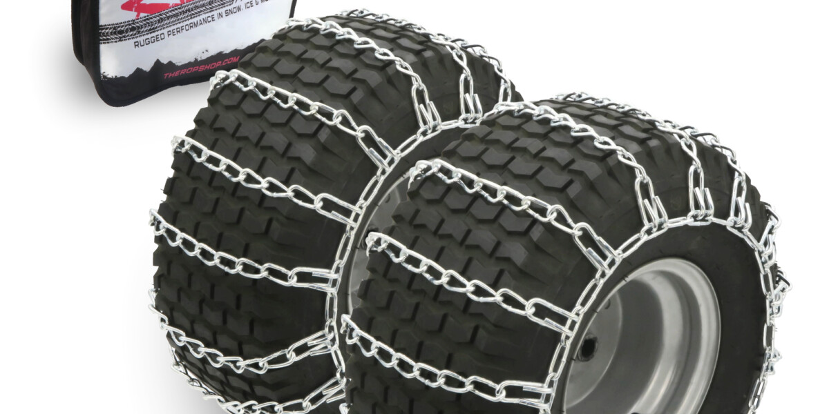 しょう② The ROP Shop Pair 2 Link TIRE Chains 24x12-12 for Kubota Lawn