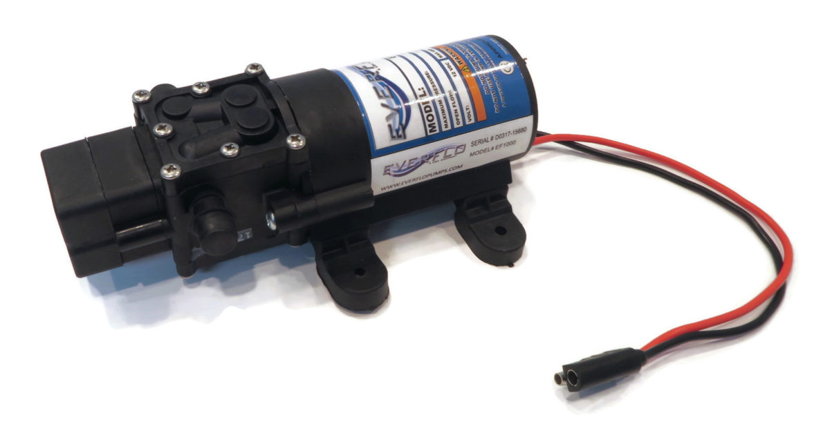 Genuine OEM Everflo 1.0 GPM, 12 Volt, Diaphragm Pump with 3/8" NPT Ports, replacement for