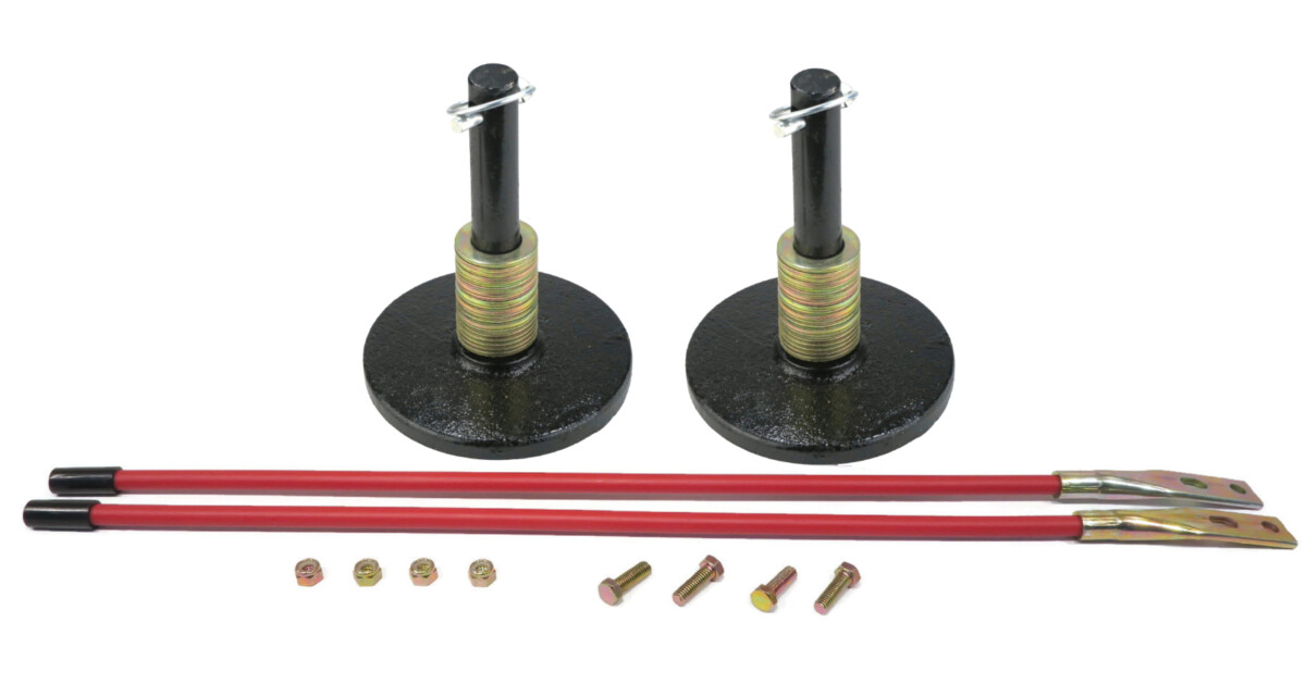 The ROP Shop (2) Round Snow Shoes 1303200C & Blade Guide Set