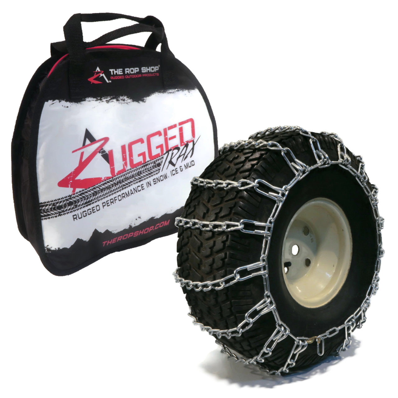 The ROP Shop 2 Link TIRE Chains & TENSIONERS 23x10.5x12 for Kubota Lawn Mower Garden Tractor The ROP Shop 2 Link TIRE Chains & TENSIONERS 23x10.5x12 for Kubota Lawn Mower Garden Tractor