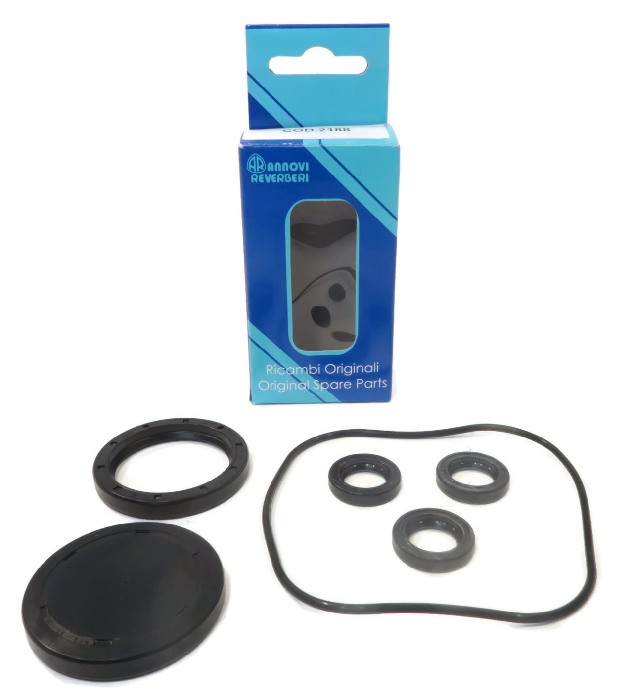 Genuine OEM Annovi Reverberi Oil Seal Repair Kit with Cylinder Seals, Bearing Cap, Rear Cover