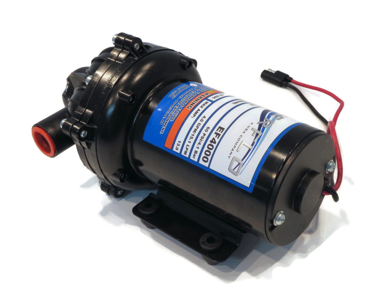 Genuine OEM Everflo 4.0 GPM, 12 Volt, Diaphragm Pump with 1/2" NPT Ports, replacement for