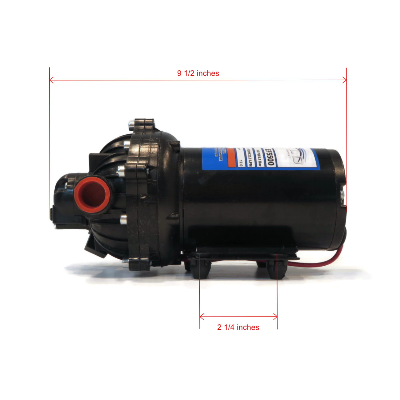 Genuine OEM Everflo 5.5 GPM, 12 Volt, Diaphragm Pump with 1/2" NPT