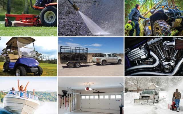 collage of action shots related to product categories