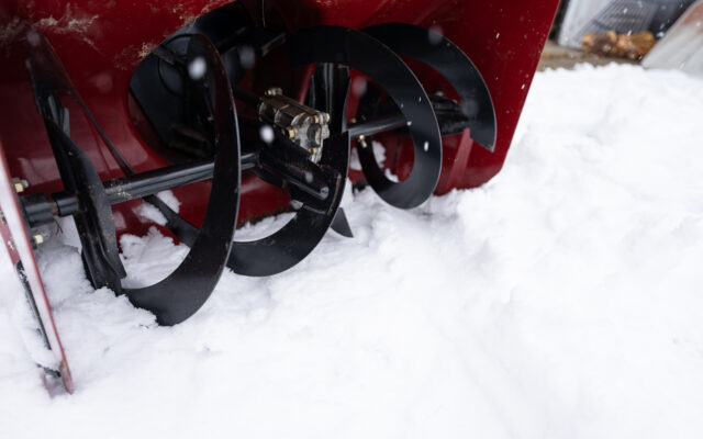 Auger section of a snowblower.