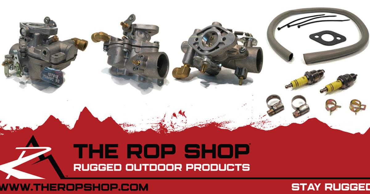 The ROP Shop Carburetor with Tube, Spark Plugs, Clamps, ZipTies