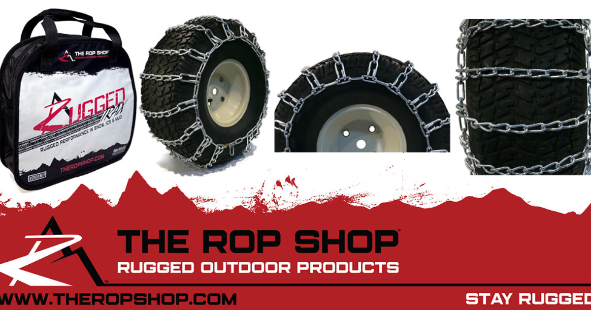 The ROP Shop Pair of 2 Link Tire Chains fits 16x6.5x8 & 16x6.5x6 Tires