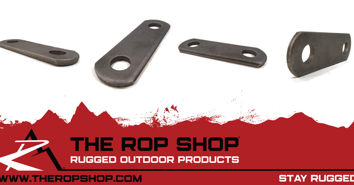 The ROP Shop 2 Hole, Metal, Trailer Leaf Spring Shackle Strap Bracket