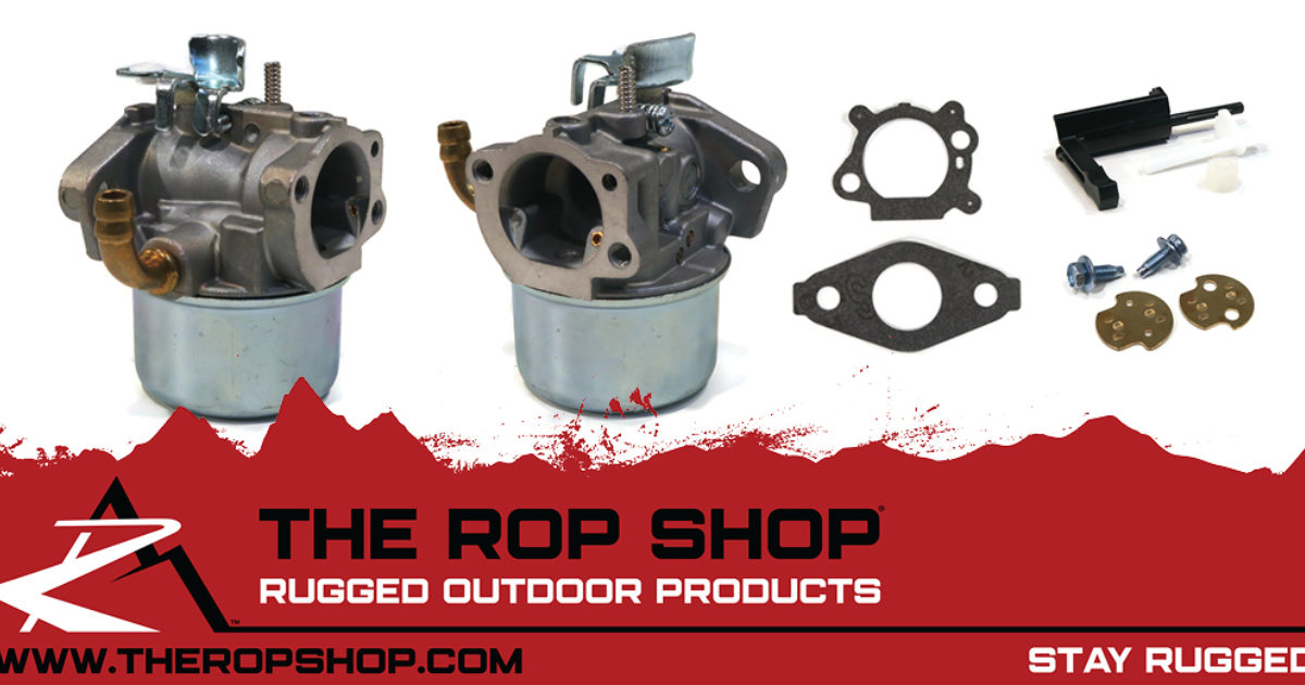 The ROP Shop Carburetor with Choke Lever, Throttle Lever, Shutters