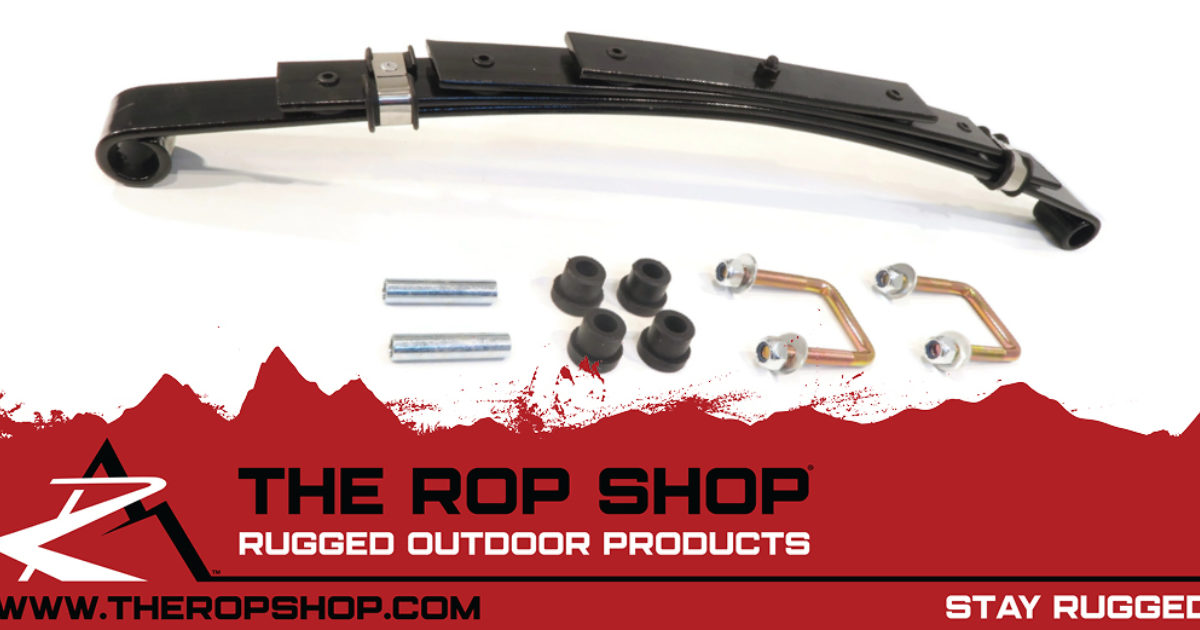 The Rop Shop Rear Heavy Duty 4 Leaf Spring Kit With U Bolts Bushings Bushing Spacers For E Z Go 747 G01 The Rop Shop