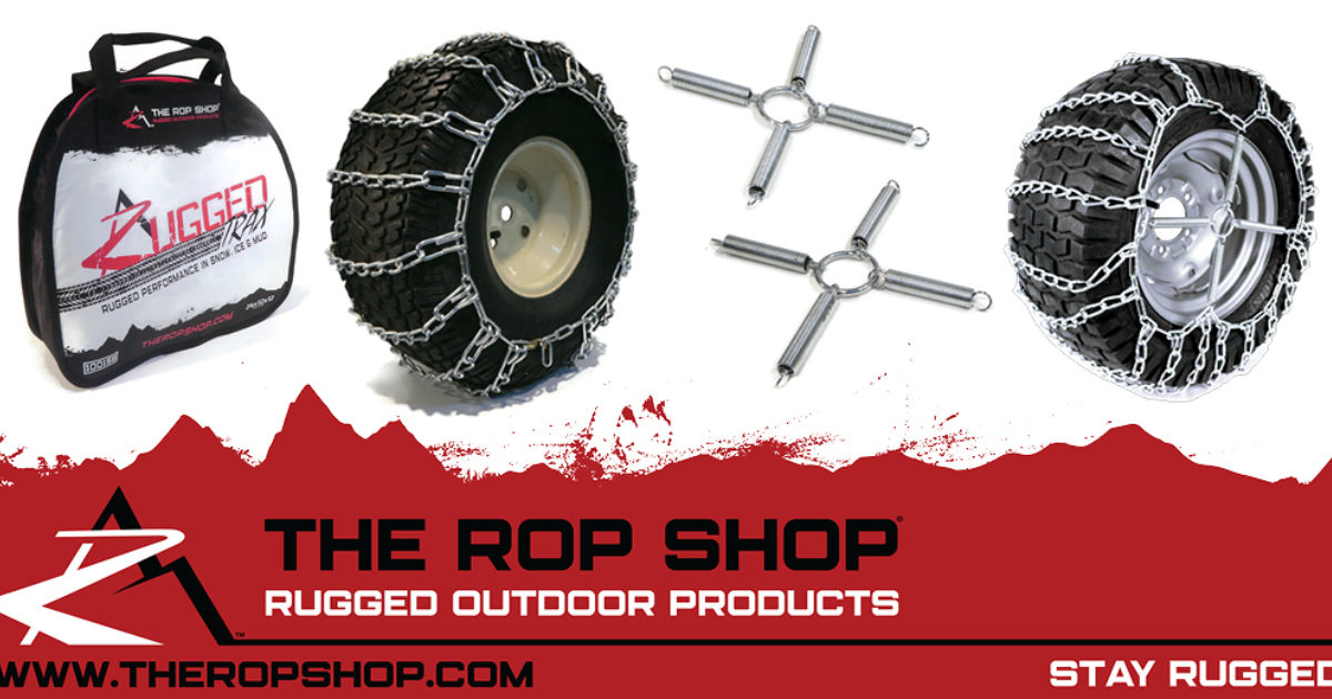 2-Link Tire Chains & Tensioners For Kubota Tractor 26x12x12 & 25x10x12 Tires - Zinc Plated 2 thumbnail image