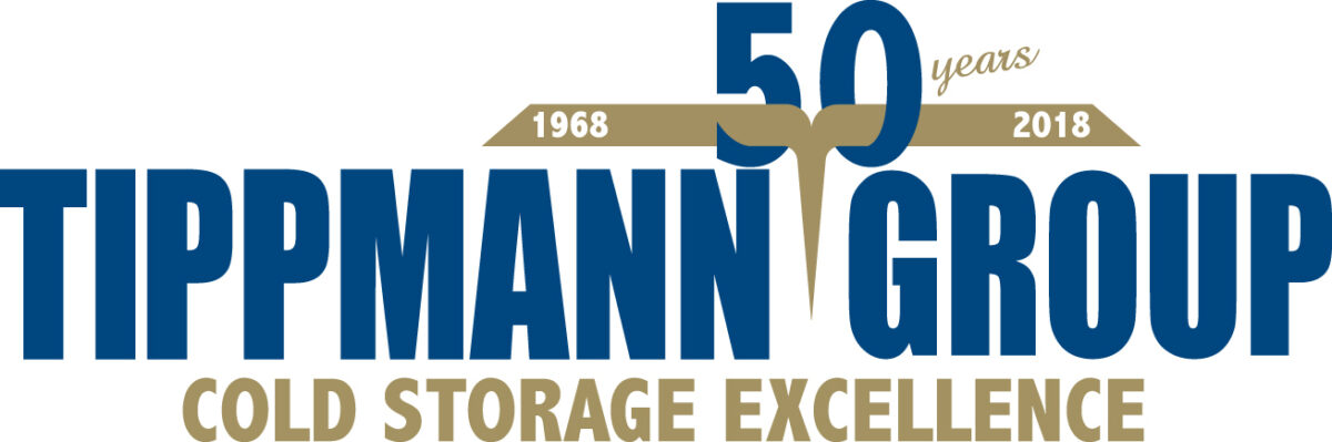 Tippmann Group 50 Years Logo with dates