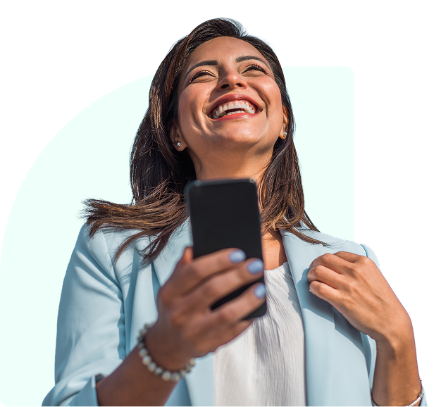 Woman using phone