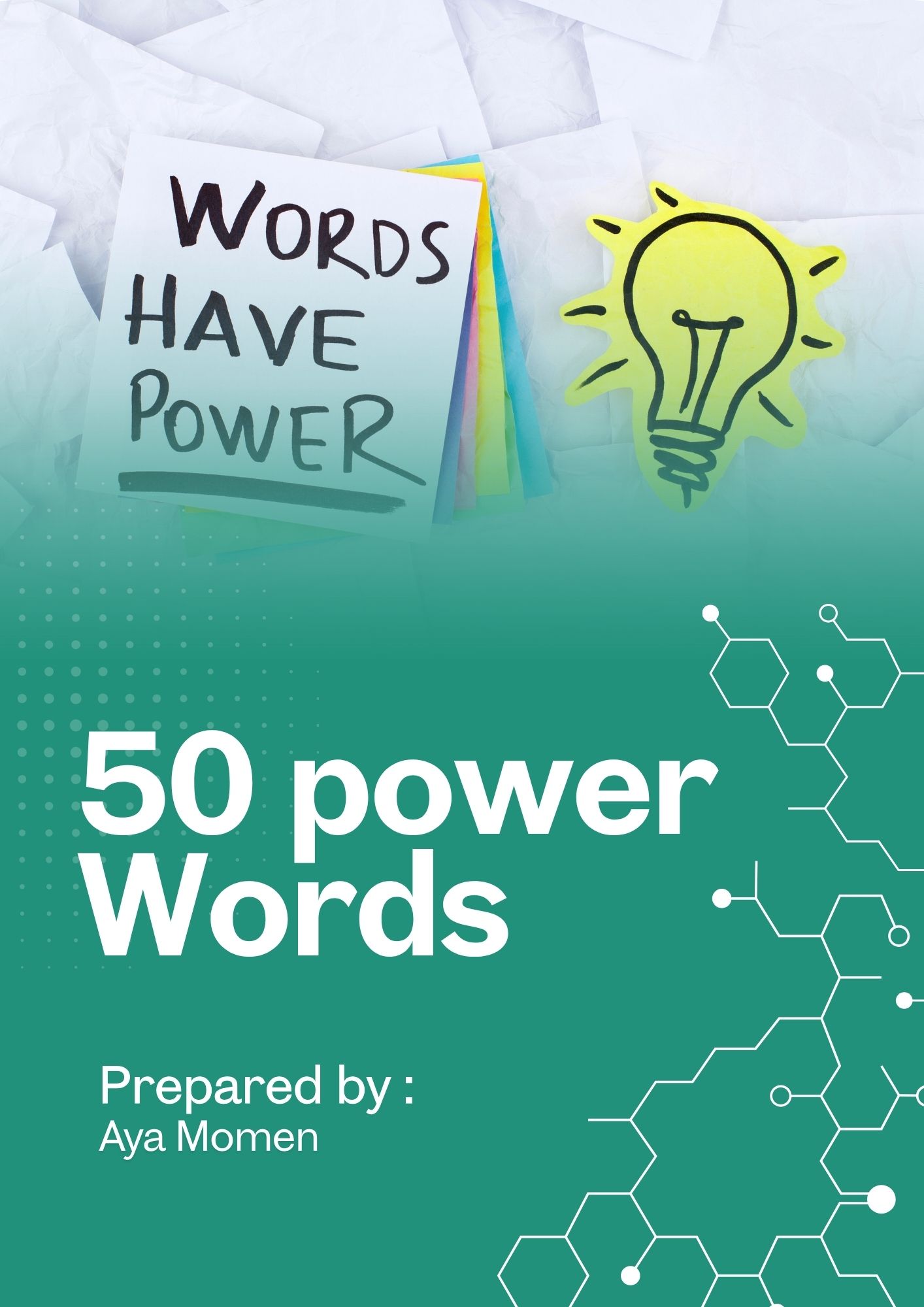 50 power Words استخدمهم في محتواك