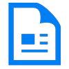 Table of Contents Blue Icon