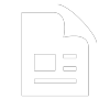Table of Contents White Icon