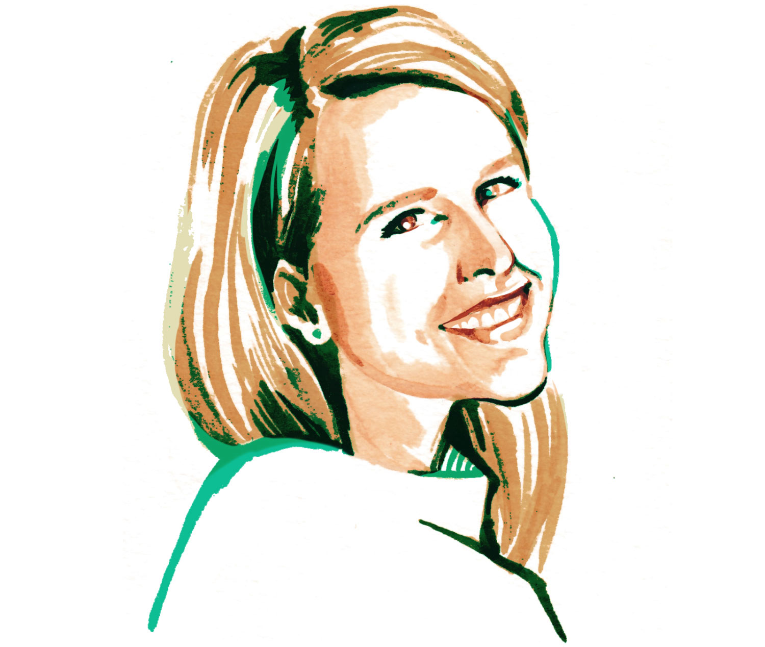 Leanne Bowes Miller illustration Leanne Bowes Miller, producer for the CNBC morning host David Faber