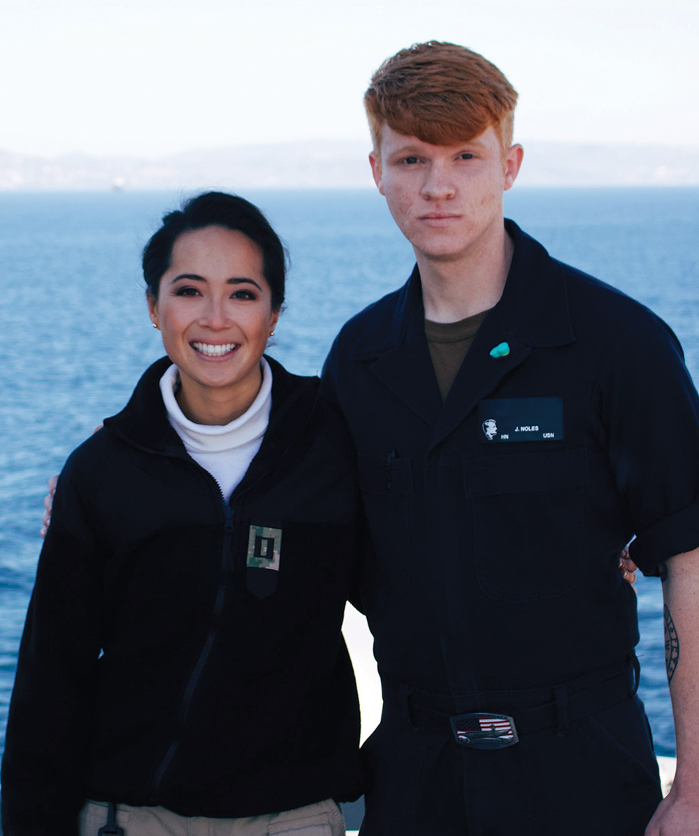 Josephine Vargas and Jamie Noles Josephine Vargas and Jamie Noles on deploy