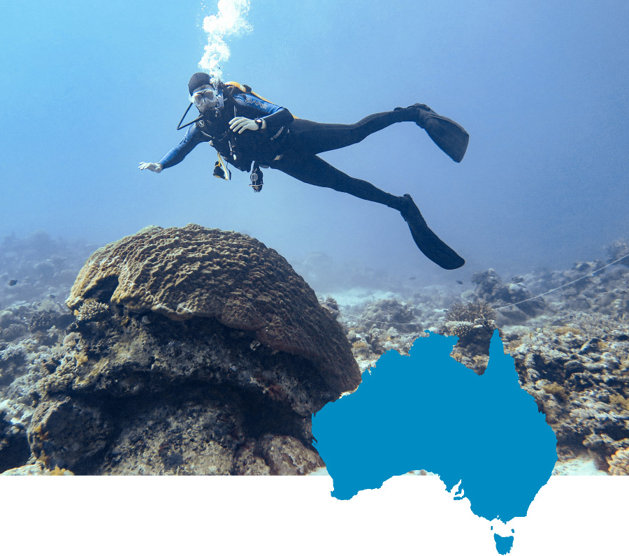 Kyle Fouke scuba-diving